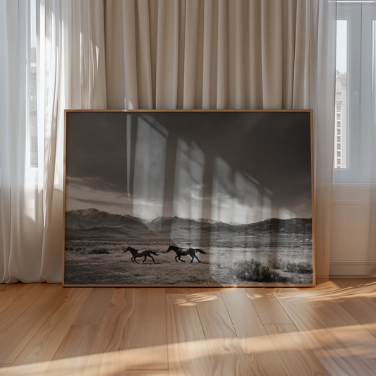 God's Country - Black and White Poster Print | Monochrome Wall Art | Digital Download or Physical Print