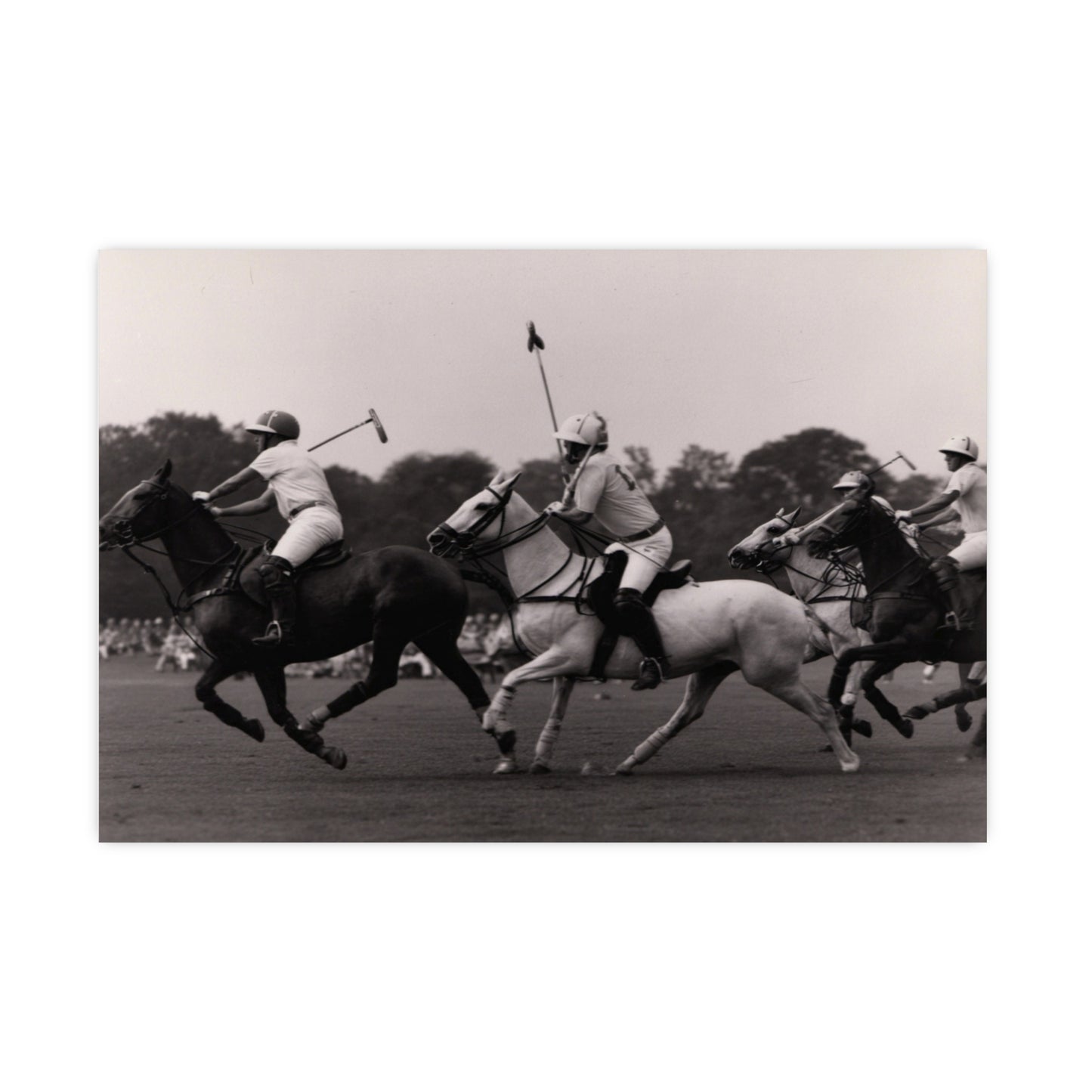 Polo Players - Black and White Poster Print | Monochrome Wall Art | Digital Download or Physical Print