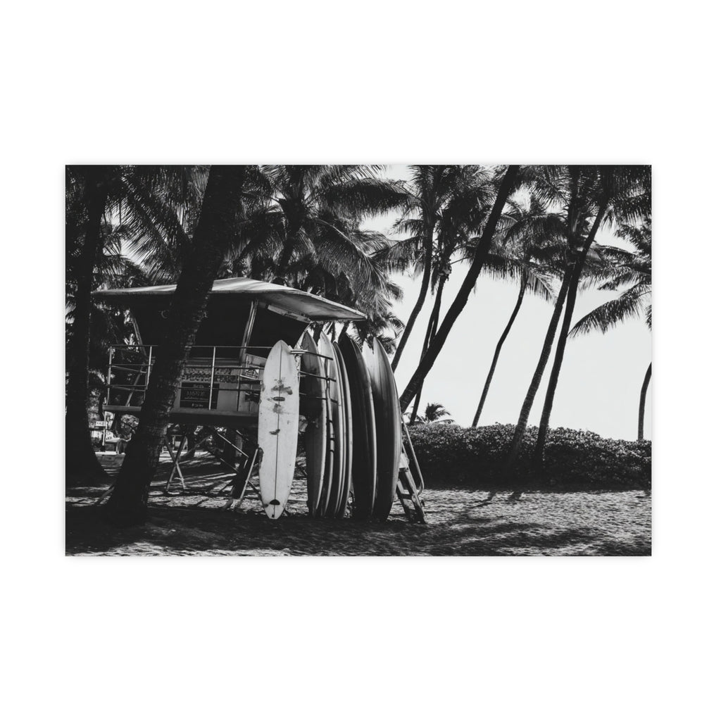 Surfs Up - Black and White Surf Wall Art | Coastal Art Prints | Instant Printable Download or Physical Print