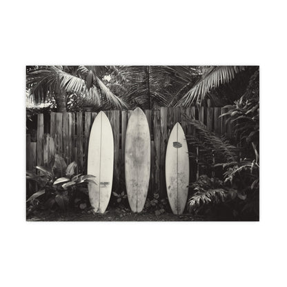 Beach Break - Black and White Surf Wall Art | Coastal Art Prints | Instant Printable Download or Physical Print