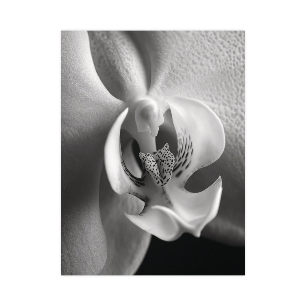 Delicate Orchid II - Black and White Wall Art | Abstract Art Prints | Instant Printable Download or Physical Print