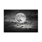 After Dark - Black and White Poster Print | Spooky Halloween Wall Art | Printable Digital Download or Physical Print