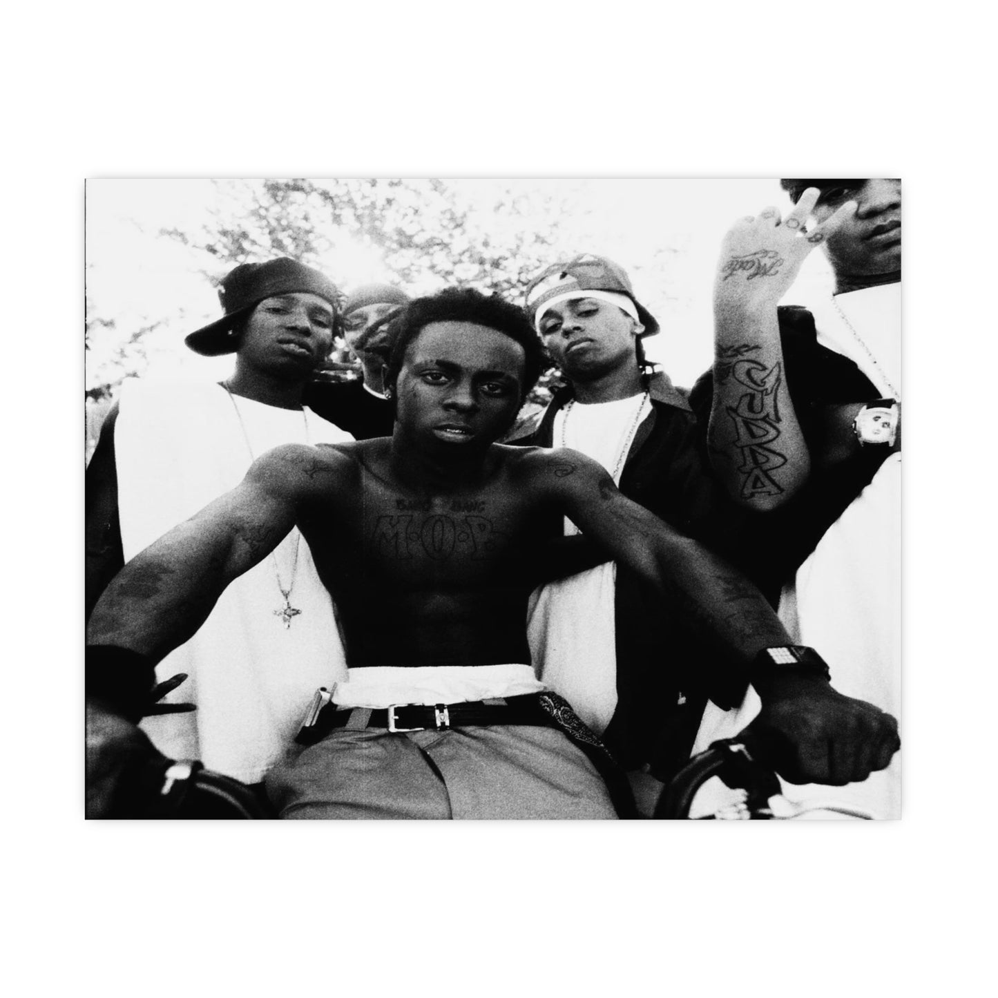 Weezy F Baby Wall - Black and White Poster Print | Monochrome Wall Art | Digital Download or Physical Print