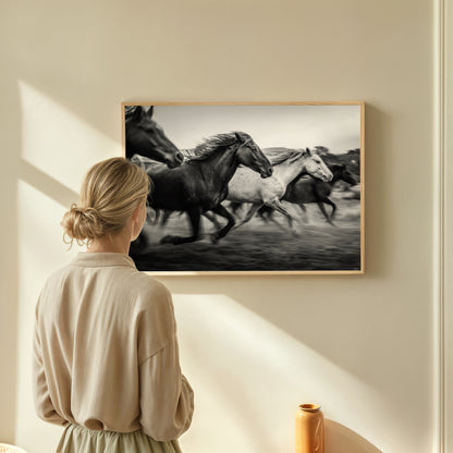 Freedom -  Black and White Wall Art | Western Art Prints | Instant Printable Download or Physical Print