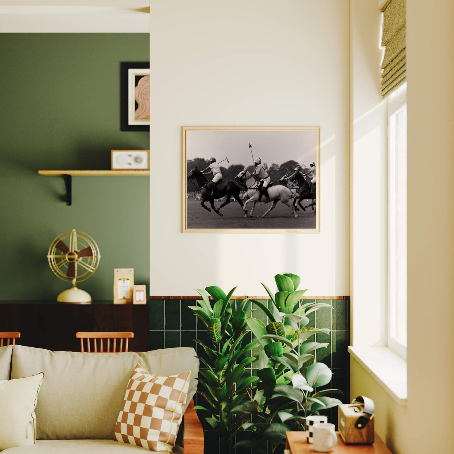 Polo Players - Black and White Poster Print | Monochrome Wall Art | Digital Download or Physical Print