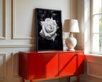 Rugged Rose -  Black and White Wall Art | Floral Abstract Art Prints | Instant Printable Download or Physical Print