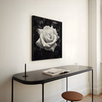 Rugged Rose -  Black and White Wall Art | Floral Abstract Art Prints | Instant Printable Download or Physical Print