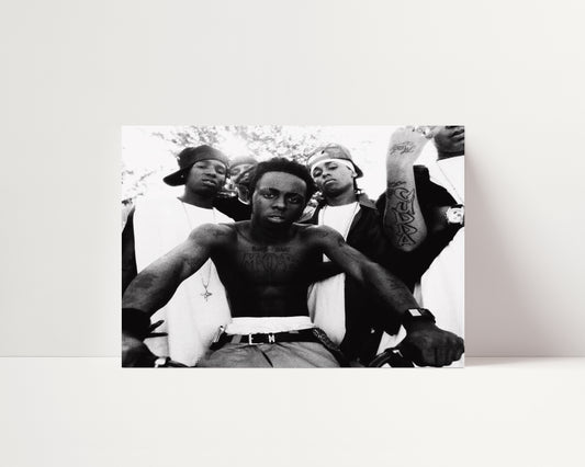 Weezy F Baby Wall - Black and White Poster Print | Monochrome Wall Art | Digital Download or Physical Print