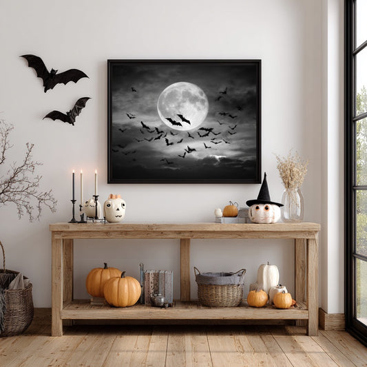 After Dark - Black and White Poster Print | Monochrome Wall Art | Digital Download or Physical Print Available