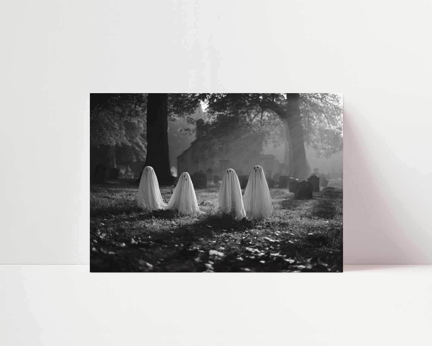 BOO!- Black and White Poster Print | Monochrome Wall Art | Digital Download or Physical Print Available