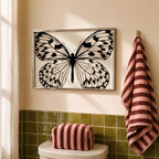 Butterfly Effect - Black and White Poster Print | Butterfly Wall Art | Digital Download or Physical Print