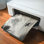 printer printing digital download coastal cowgirl black and white wall art for gallery wall