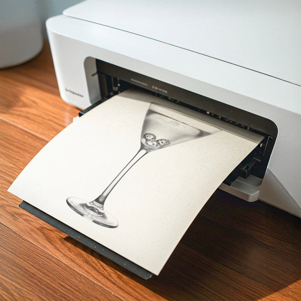 Playing Dirty - Black and White Poster Print | Cocktail Wall Art | Digital Download or Physical Print