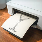 Playing Dirty - Black and White Poster Print | Cocktail Wall Art | Digital Download or Physical Print