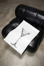 Playing Dirty - Black and White Poster Print | Cocktail Wall Art | Digital Download or Physical Print