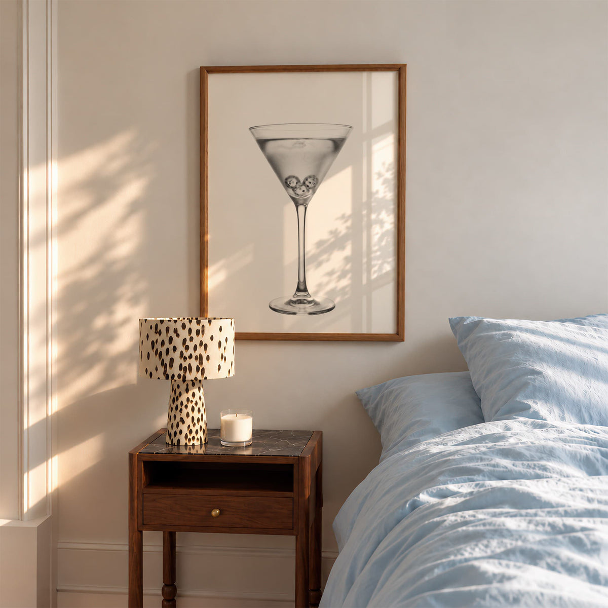 Playing Dirty - Black and White Poster Print | Cocktail Wall Art | Digital Download or Physical Print