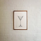 Playing Dirty - Black and White Poster Print | Cocktail Wall Art | Digital Download or Physical Print
