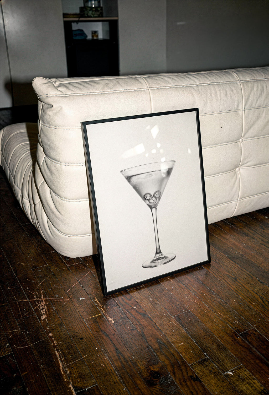 Playing Dirty - Black and White Poster Print | Cocktail Wall Art | Digital Download or Physical Print