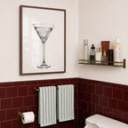Playing Dirty - Black and White Poster Print | Cocktail Wall Art | Digital Download or Physical Print