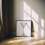 Playing Dirty - Black and White Poster Print | Cocktail Wall Art | Digital Download or Physical Print