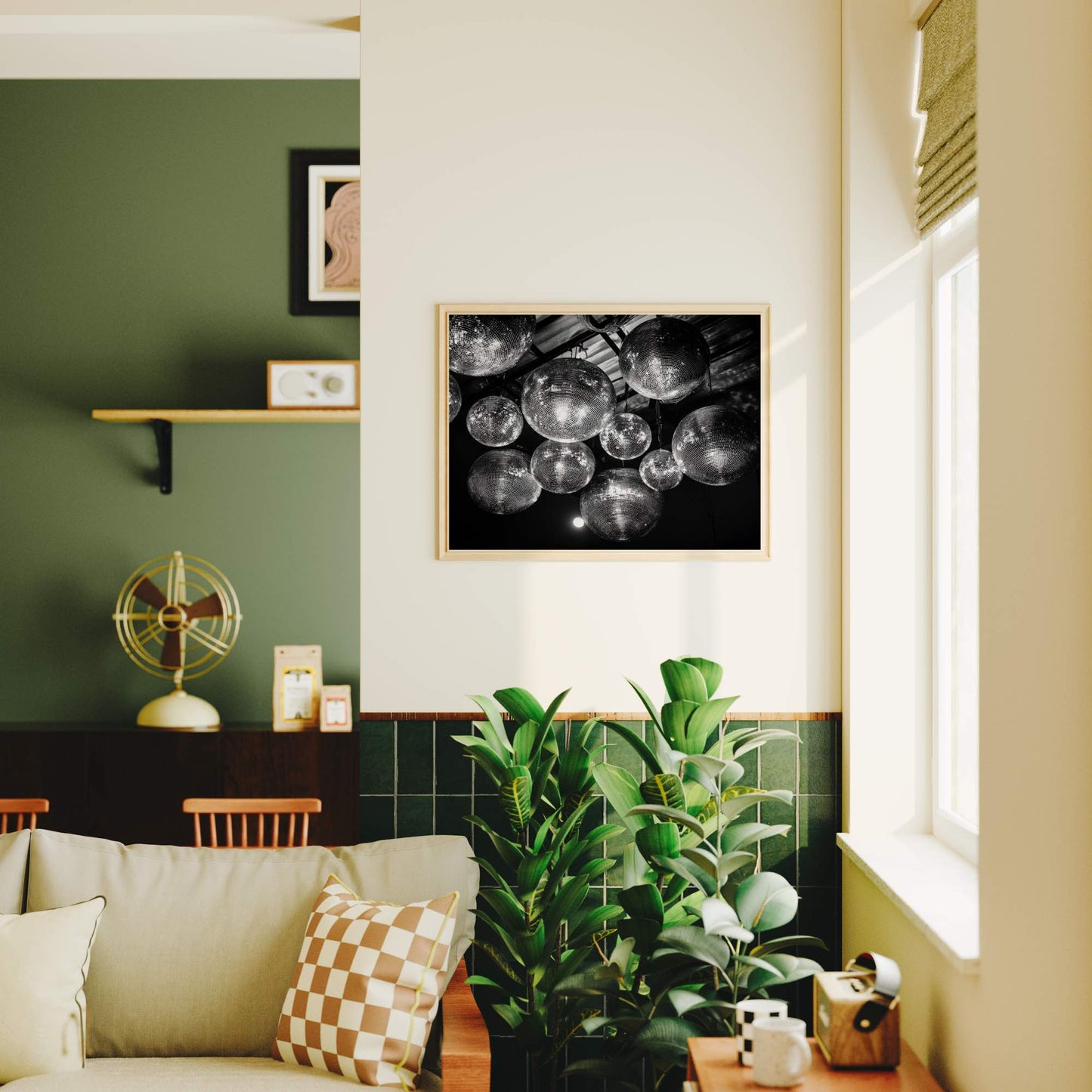 Disco Party – Black and White Poster Print | Monochrome Wall Art | Digital Download or Physical Print