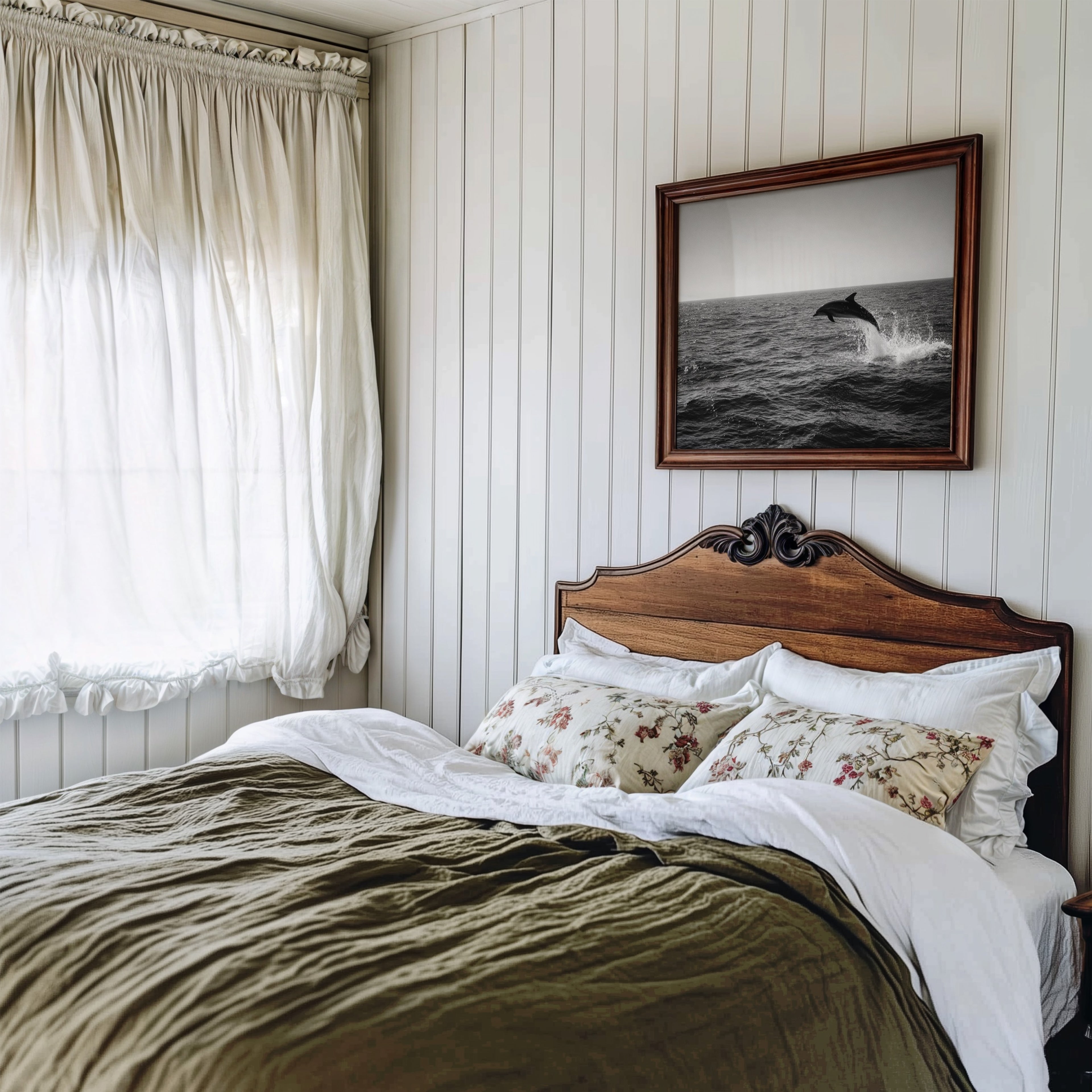 Flipper - Black and White Wall Art | Vintage Art Prints | Instant Printable Download or Physical Print