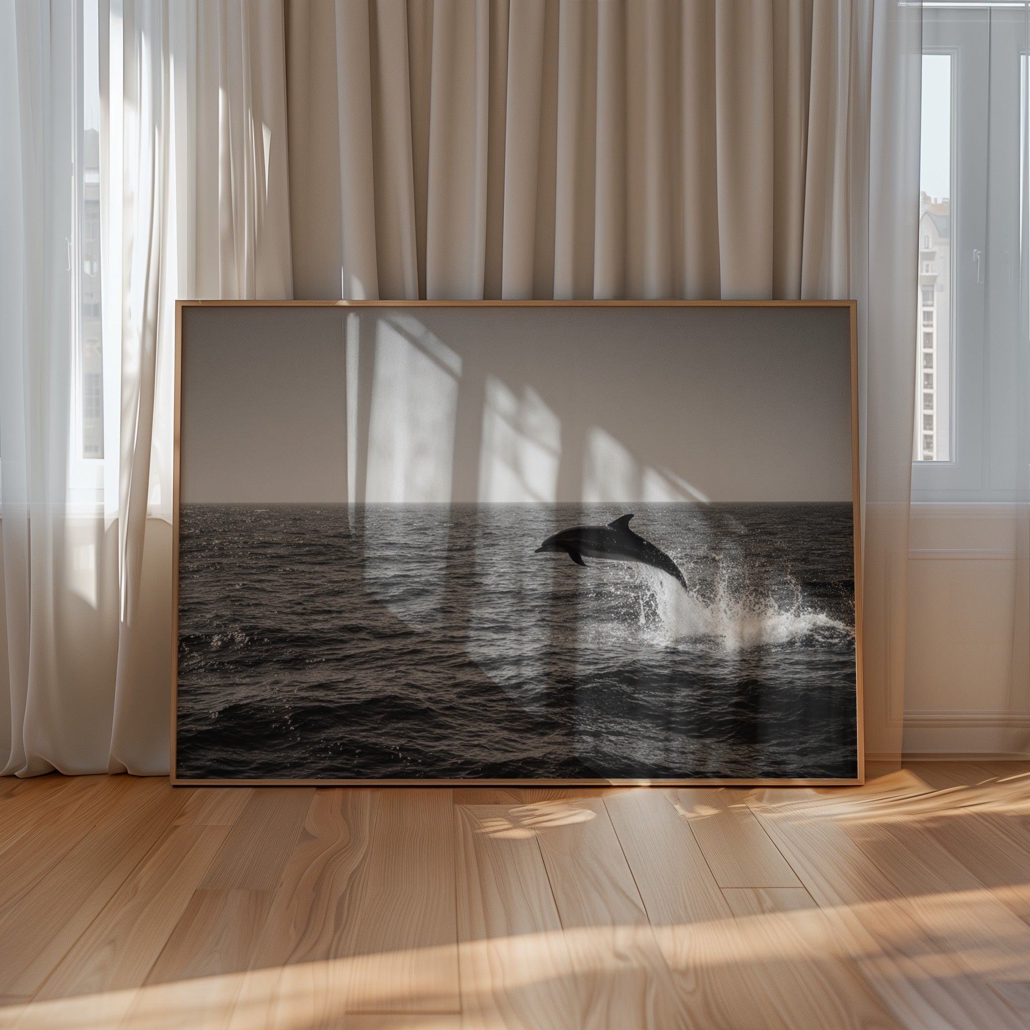 Flipper - Black and White Wall Art | Vintage Art Prints | Instant Printable Download or Physical Print