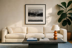 High Tide - Black and White Coastal Wall Art | Modern Art Prints | Instant Printable Download or Physical Print