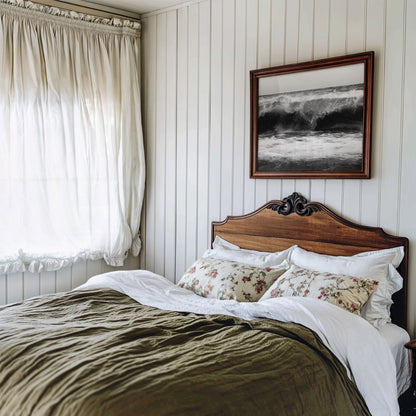 High Tide - Black and White Coastal Wall Art | Modern Art Prints | Instant Printable Download or Physical Print