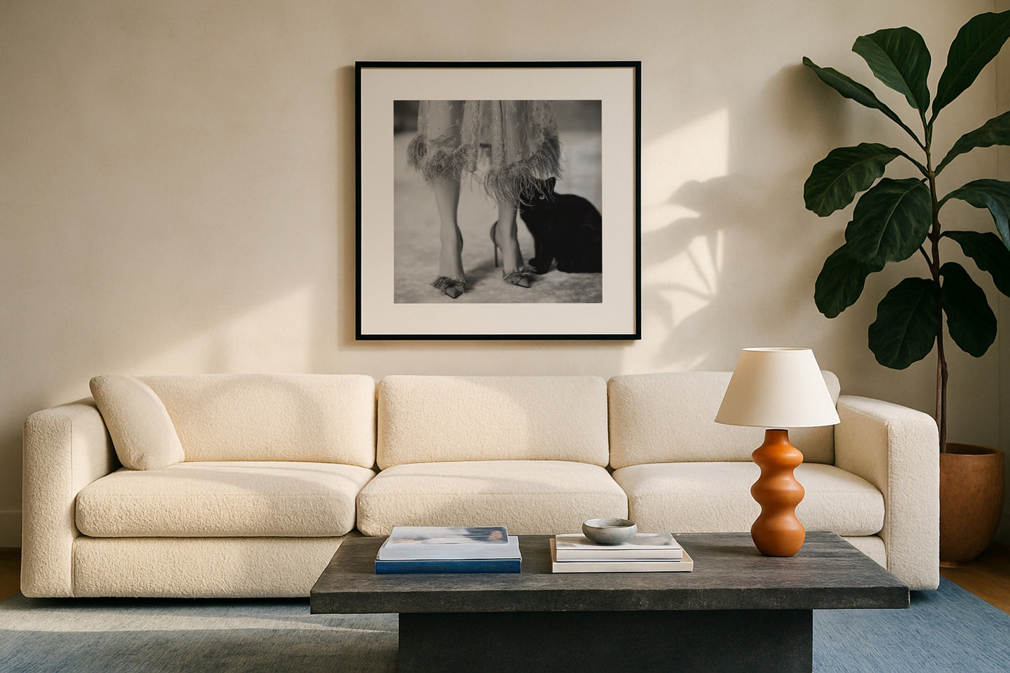 Kitty Kitty - Black and White Poster Print | Monochrome Wall Art | Digital Download or Physical Print