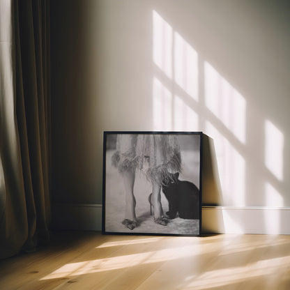 Kitty Kitty - Black and White Wall Art | Modern Art Prints | Instant Printable Download or Physical Print