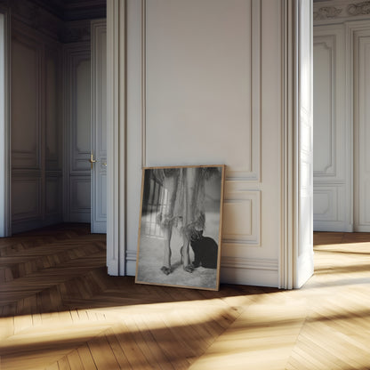 Kitty Kitty - Black and White Wall Art | Modern Art Prints | Instant Printable Download or Physical Print