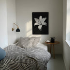 Lovely Lily - Black and White Wall Art | Floral Art Prints | Instant Printable Download or Physical Print