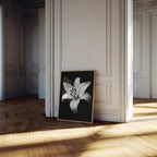 Lovely Lily - Black and White Wall Art | Floral Art Prints | Instant Printable Download or Physical Print