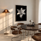 Lovely Lily - Black and White Wall Art | Floral Art Print | Instant Printable Download or Physical Print