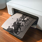at home printer printing black and white polo club instant digital download print