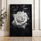 Rugged Rose -  Black and White Wall Art | Floral Abstract Art Prints | Instant Printable Download or Physical Print