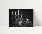Spooky Season - Black and White Wall Art | Spooky Halloween Decor| Instant Printable Download or Physical Print