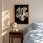 Tropical Bloom - Black and White Wall Art | Floral Art Print | Instant Printable Download or Physical Print